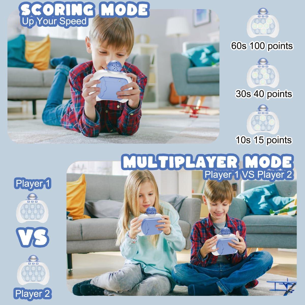 Juego Sensorial Portátil Antiestrés Astronauta - 4 Modos