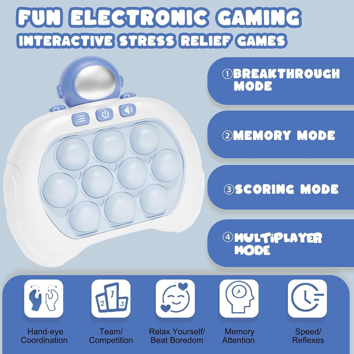 Juego Sensorial Portátil Antiestrés Astronauta - 4 Modos