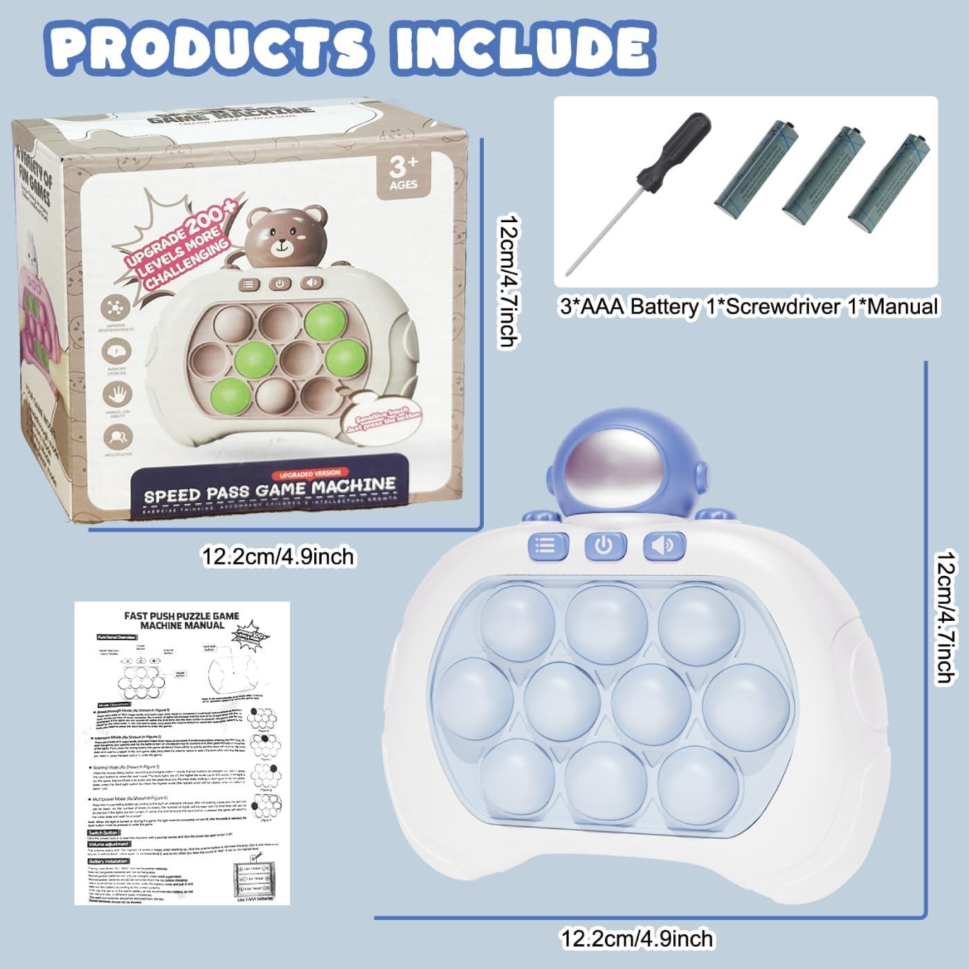 Juego Sensorial Portátil Antiestrés Astronauta - 4 Modos