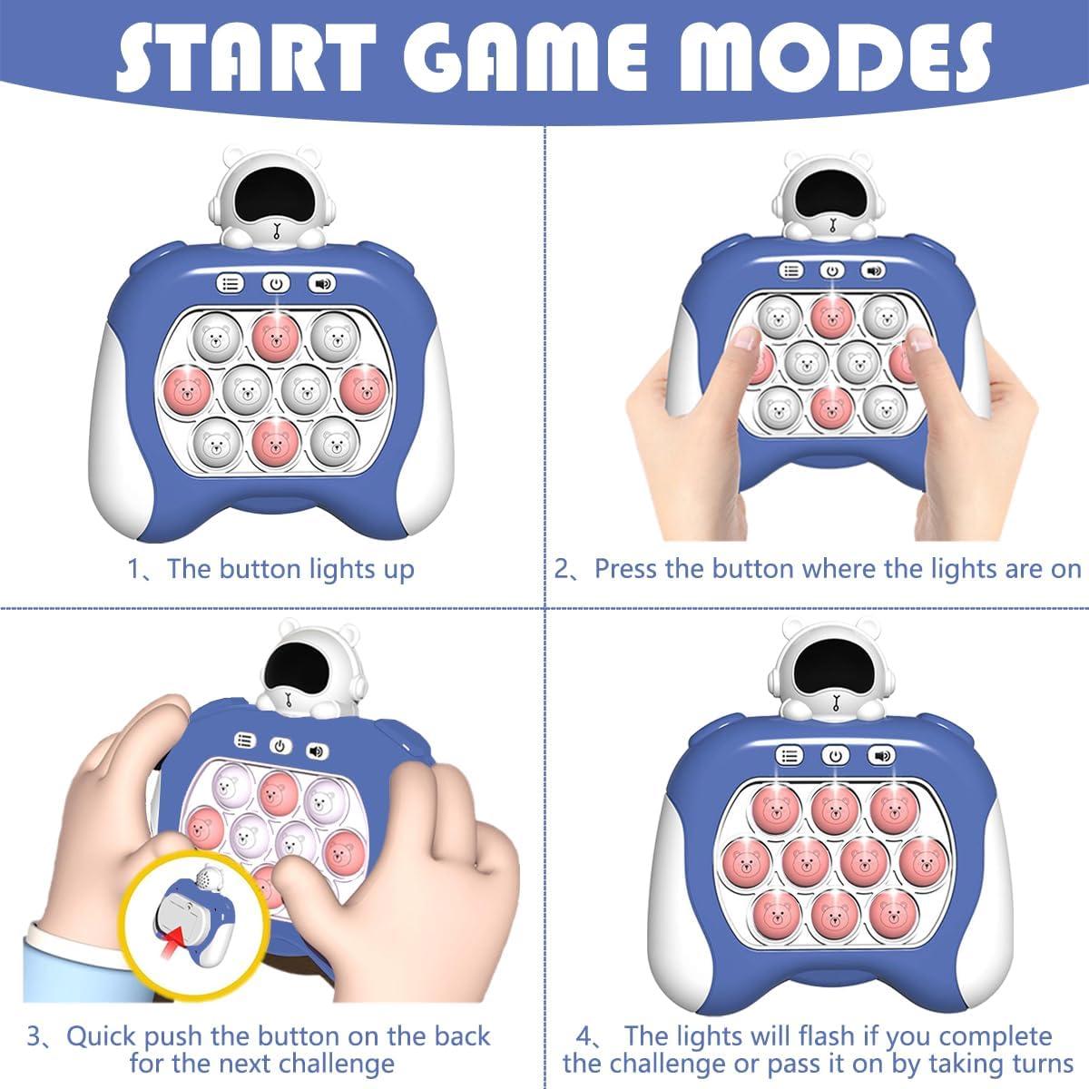 Juego de Empuje Rápido KAWOWO Antiestrés Azul 3-12 Años