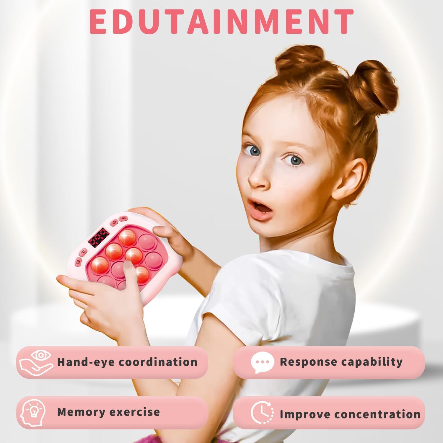 Juguete Antiestrés Pop Game Intoypad Rosa con Luz LED 6 Modos