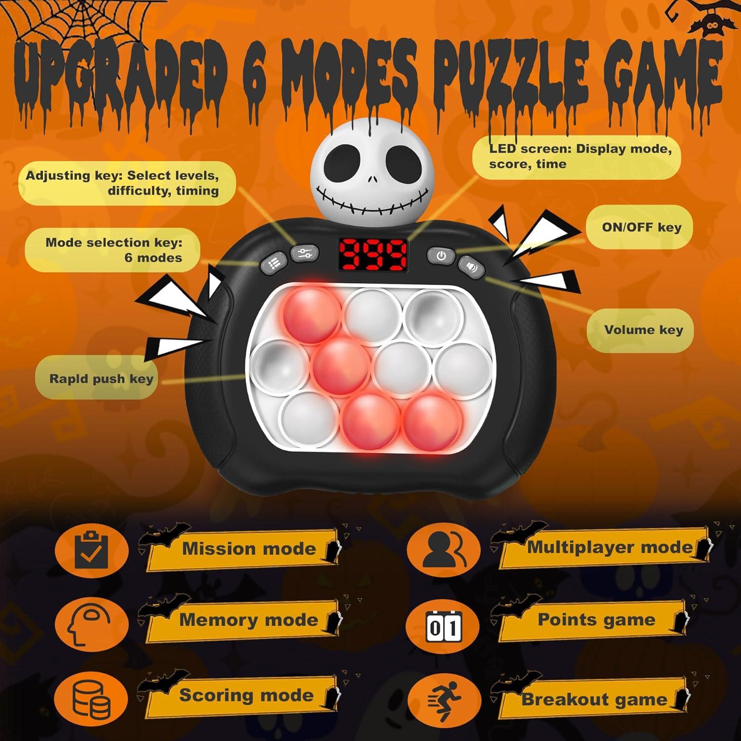 Juego de Empujar Fidget Halloween QBvuj 2 Piezas Sensorial