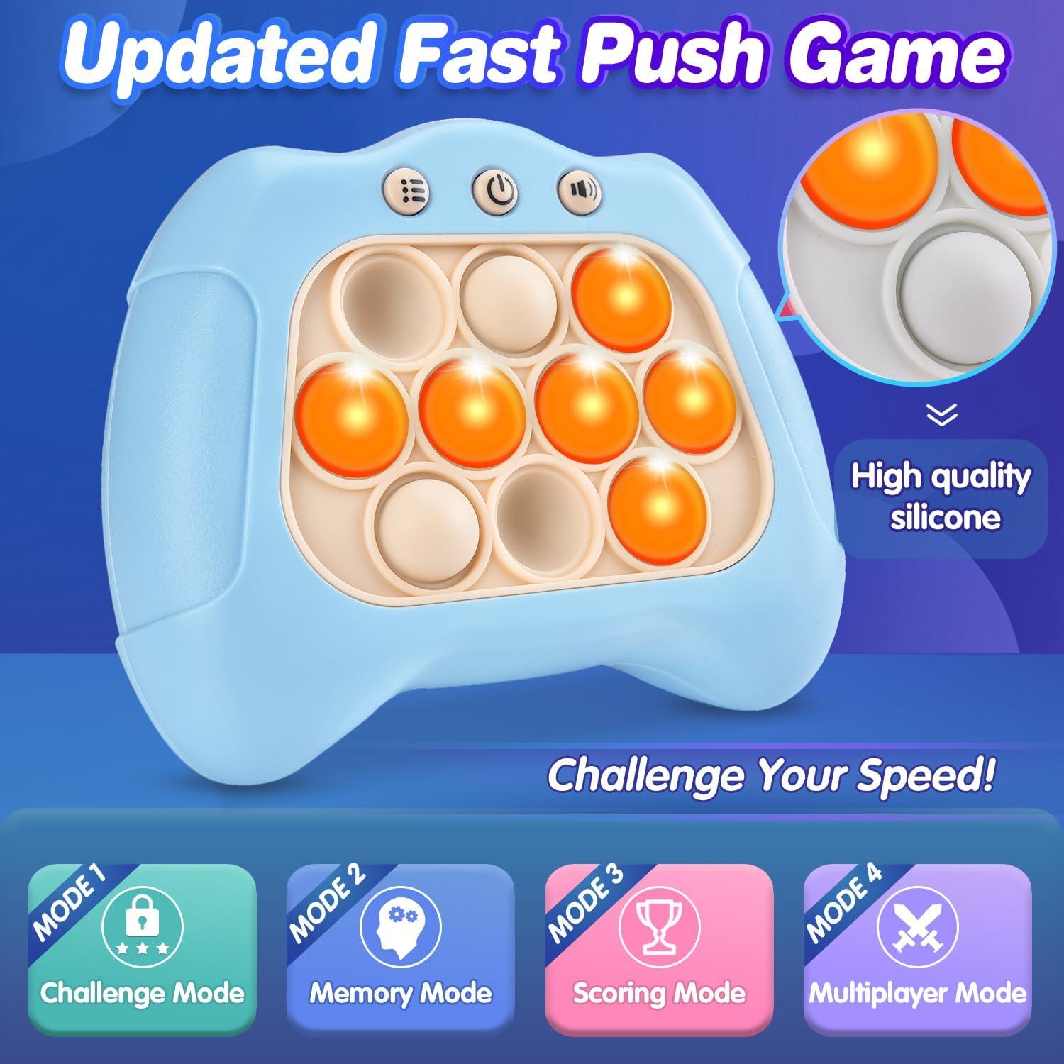 Juego de Empuje Rápido Vakzovy Azul - Juguete Sensorial 3 a 12 Años