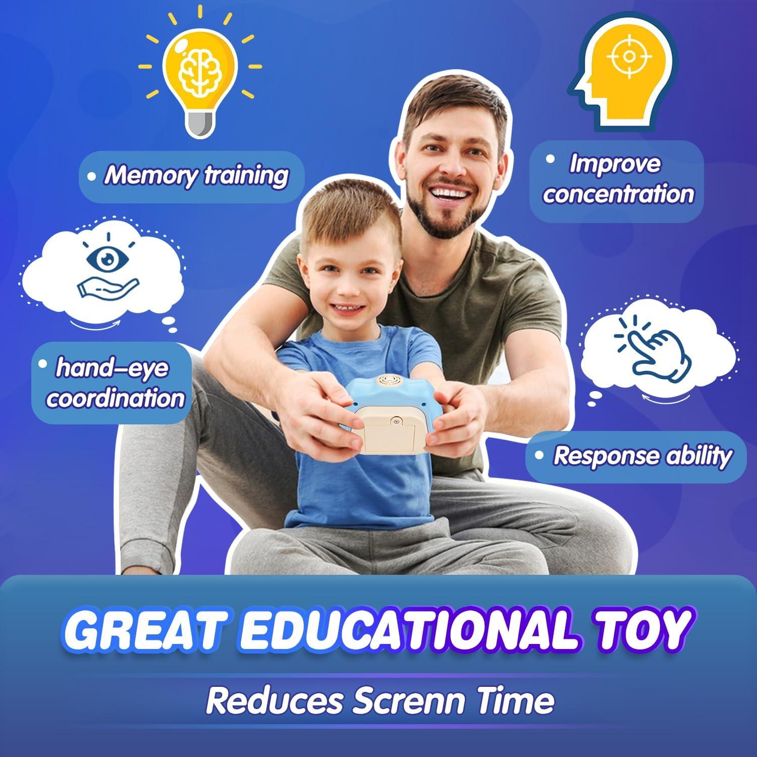 Juego de Empuje Rápido Vakzovy Azul - Juguete Sensorial 3 a 12 Años