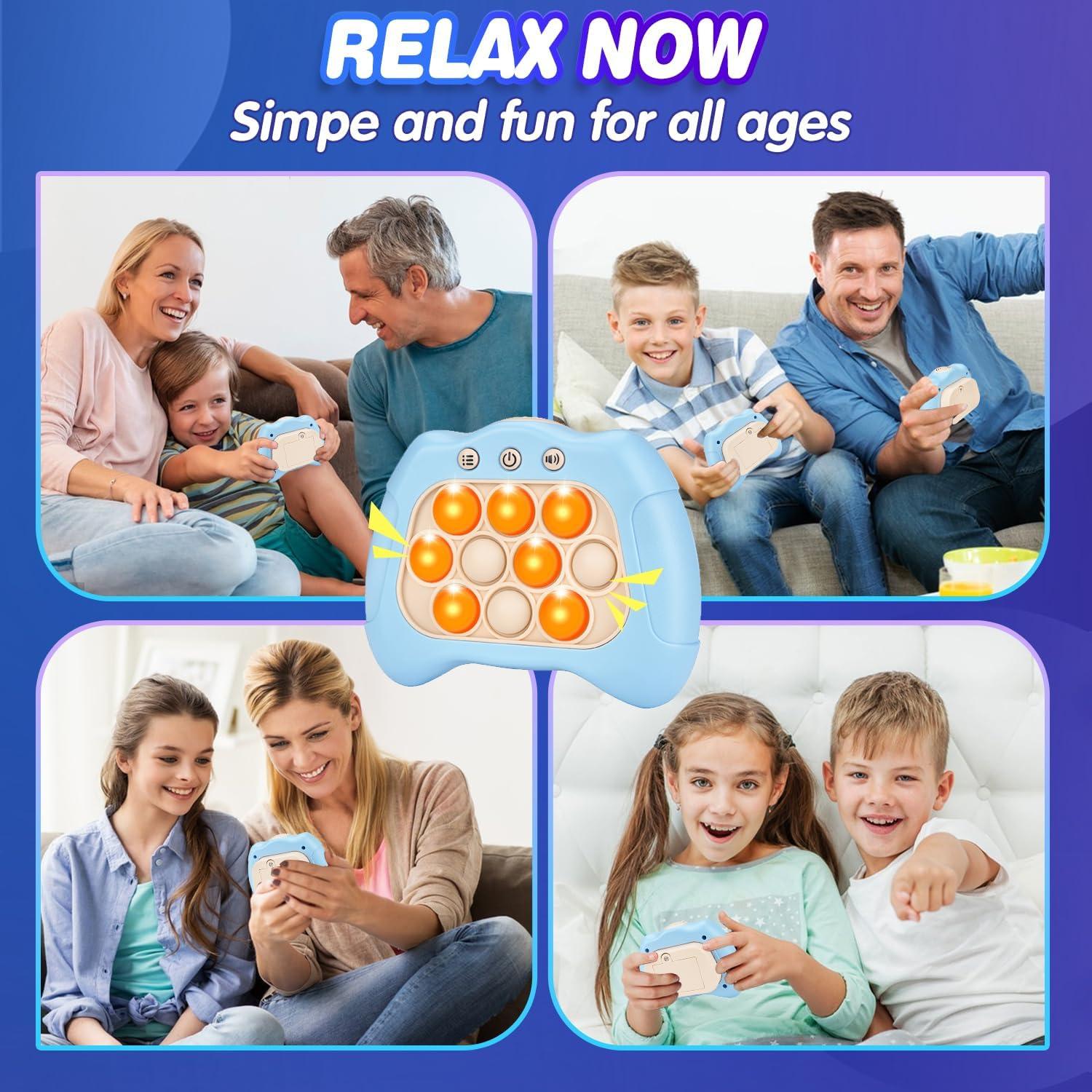 Juego de Empuje Rápido Vakzovy Azul - Juguete Sensorial 3 a 12 Años