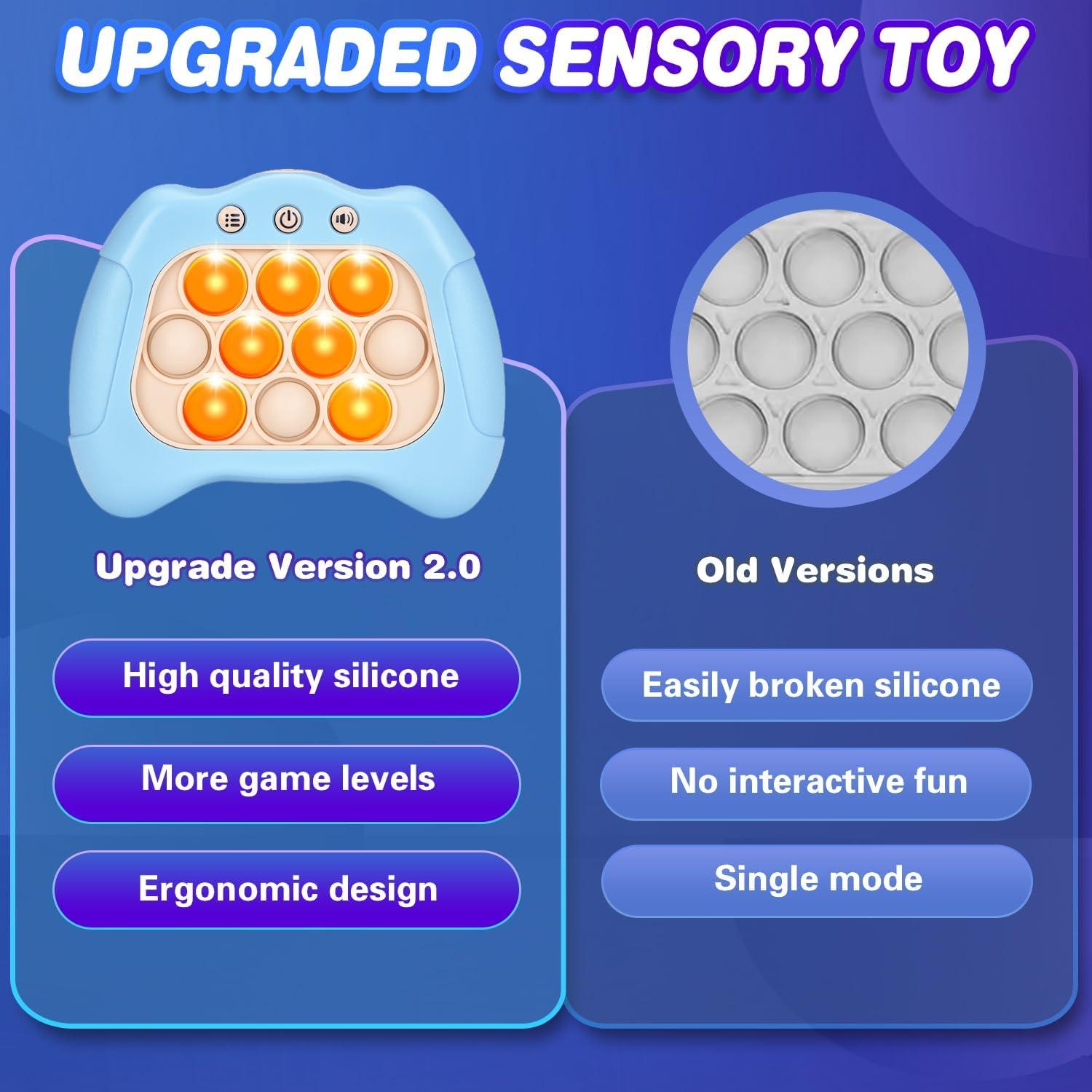 Juego de Empuje Rápido Vakzovy Azul - Juguete Sensorial 3 a 12 Años