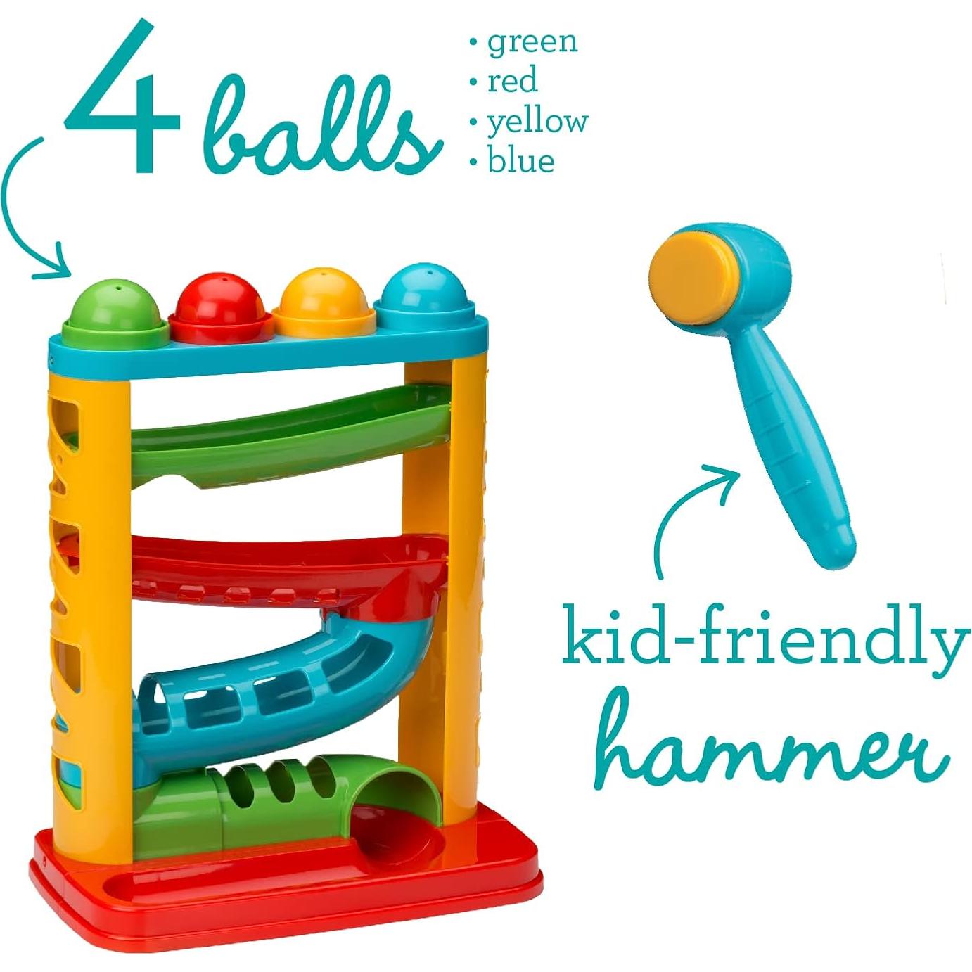 Torre de Pelotas Bop & Drop Infantino - Juego Educativo 12M+