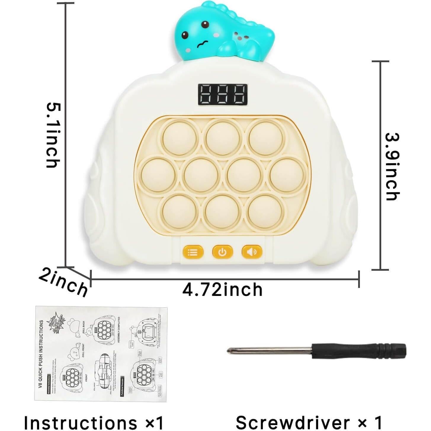 Juego Antiestrés Pop Rápido HLXY con Pantalla LED 12 Modos