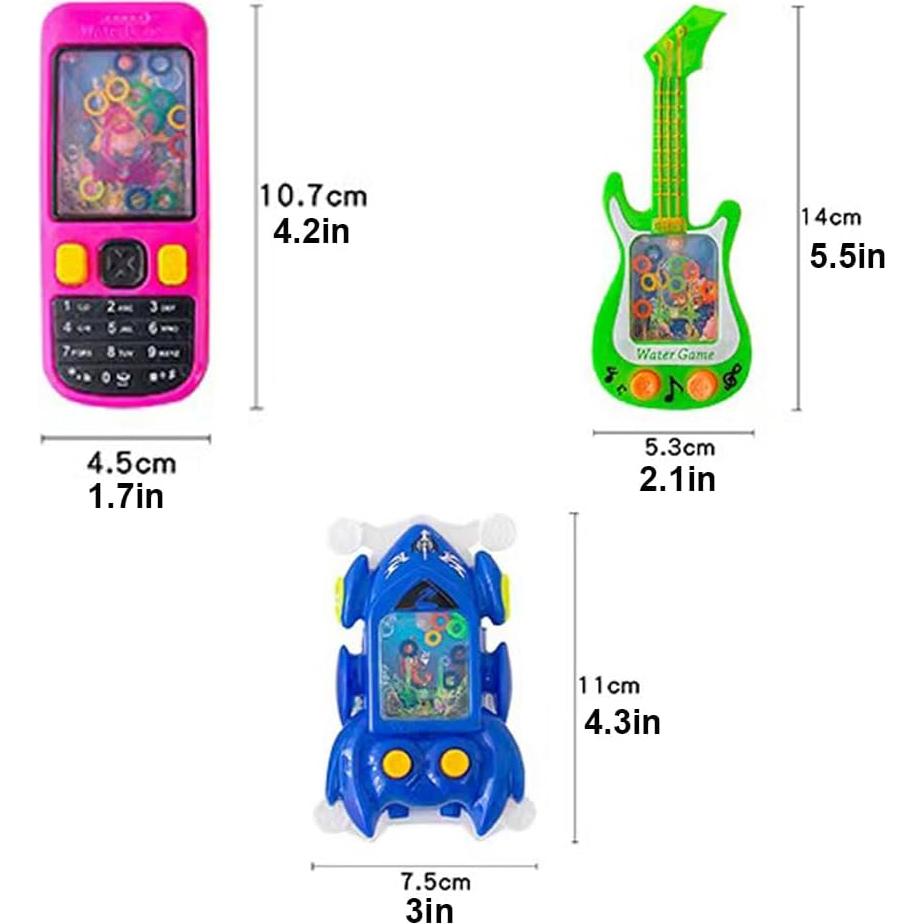 Paquete de 10 Juegos de Agua Portátiles Zanshen - Diversión para Niños