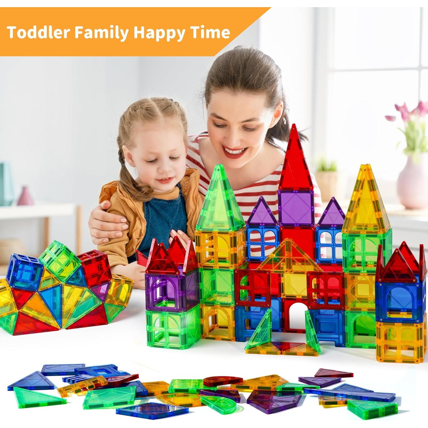 MAGBLOCK 120PCS Azulejos Magnéticos Juguetes Educativos