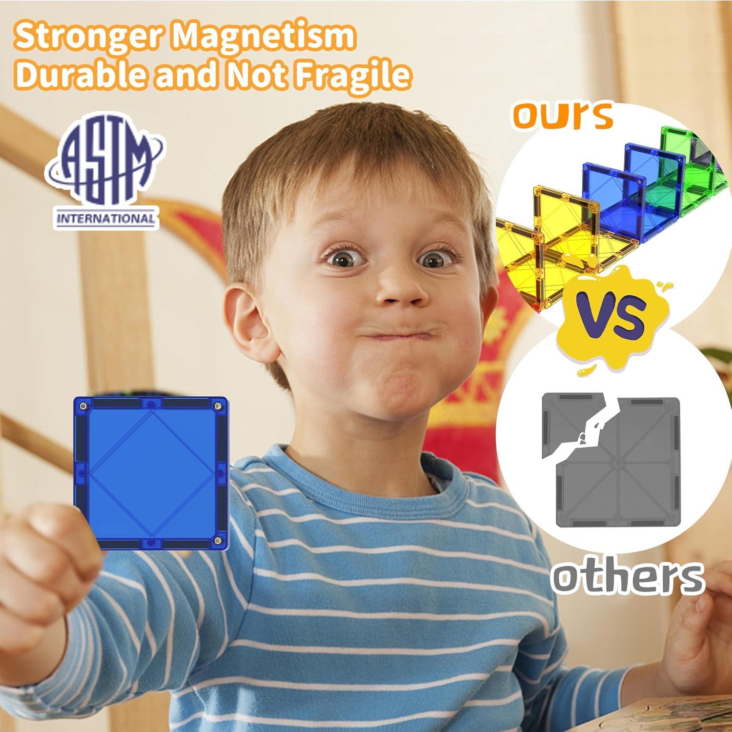 MAGBLOCK 120PCS Azulejos Magnéticos Juguetes Educativos