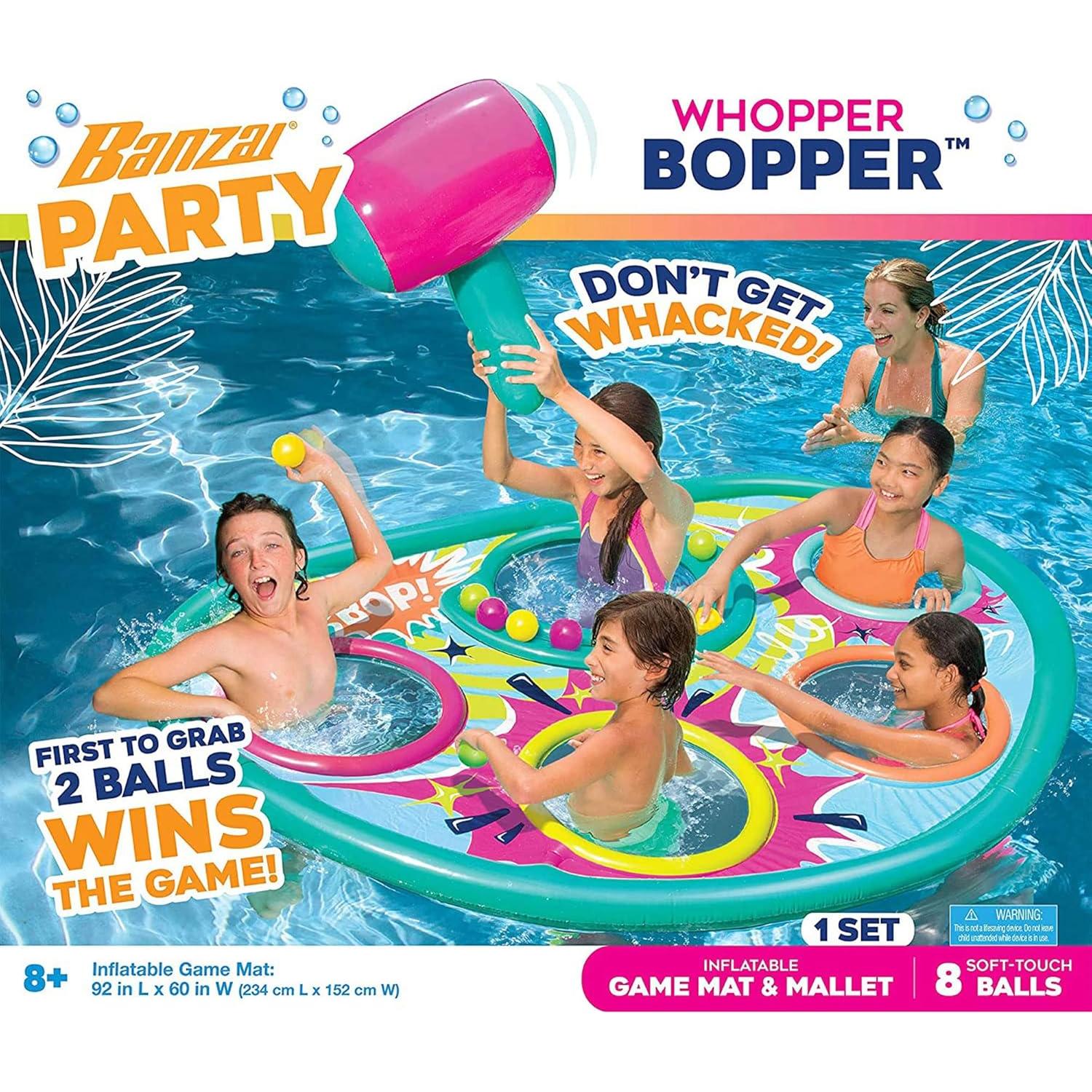 Juego de piscina inflable Banzai Whopper Bopper 233x152 cm
