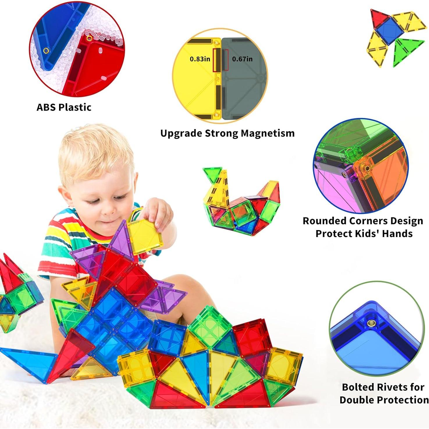 MAGBLOCK Azulejos Magnéticos 66PCS Juguetes Educativos