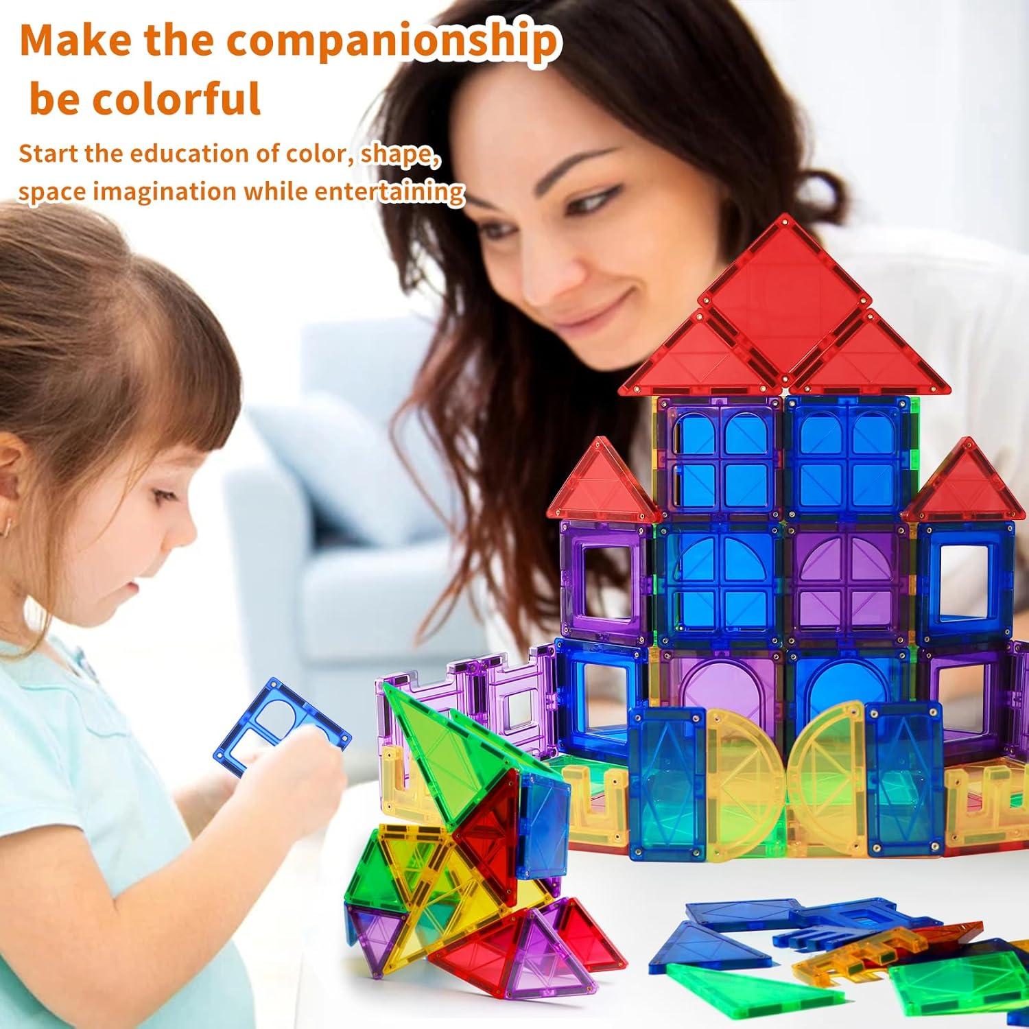 MAGBLOCK Azulejos Magnéticos 66PCS Juguetes Educativos