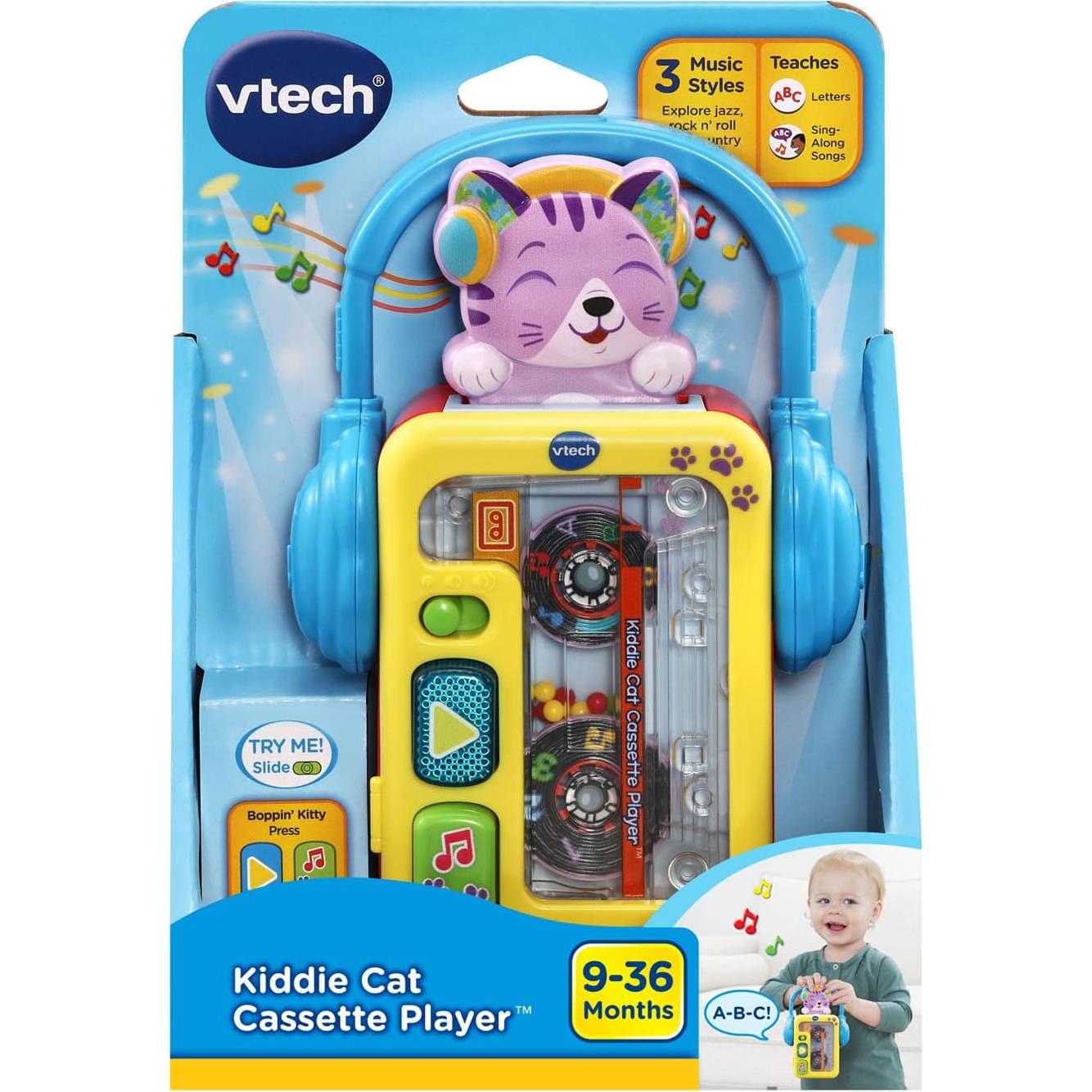 Reproductor de Cassettes VTech Kiddie Cat Musical 9-36 meses