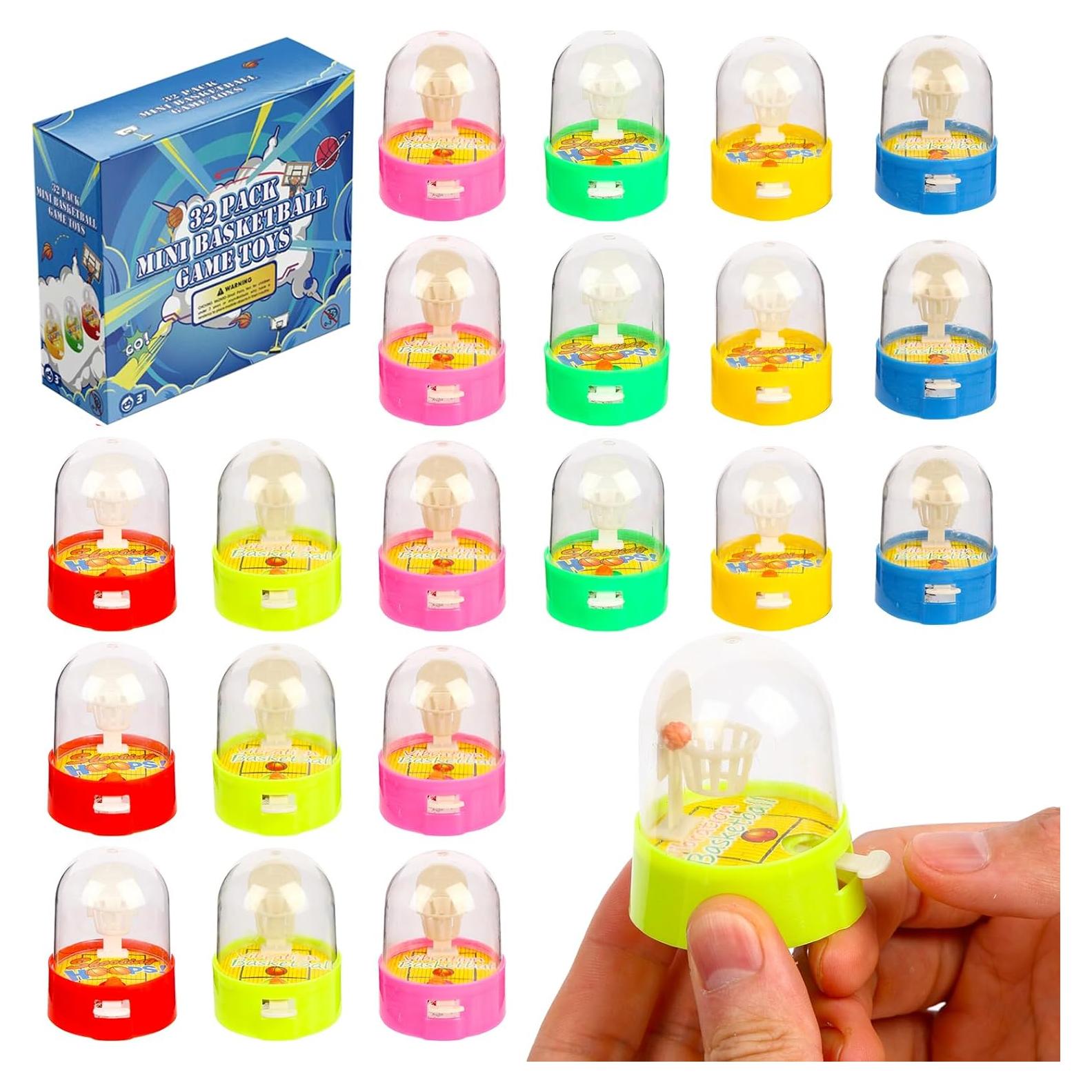 Paquete de 32 Mini Juguetes de Baloncesto para Dedos - Zansu