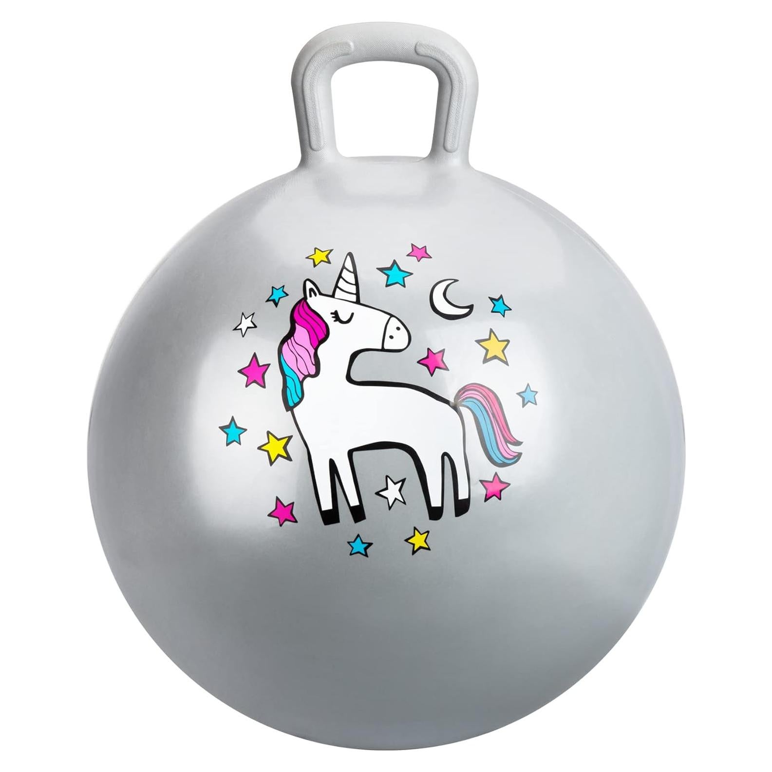 Pelota Saltarina INPODAK 46 cm con Mango para Niños 3-6 Años