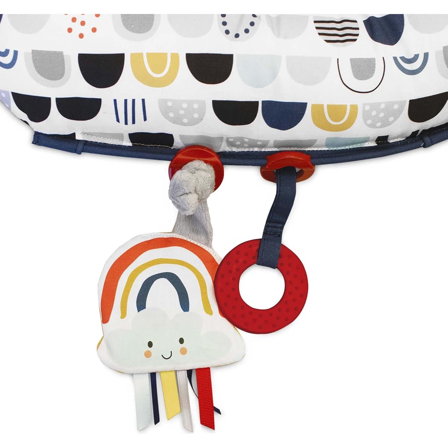 Boppy Tummy Time Prop Compacto para Bebé - Blanco y Negro