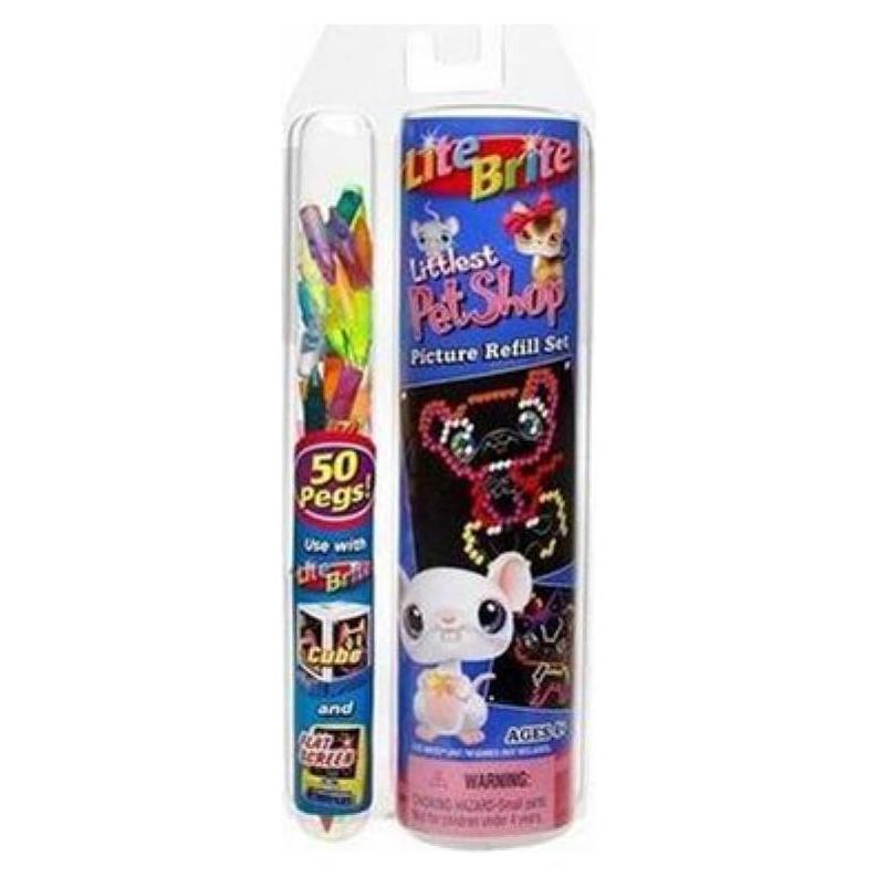 Juego de Recarga Lite Brite Littlest Pet Shop - 8 Hojas