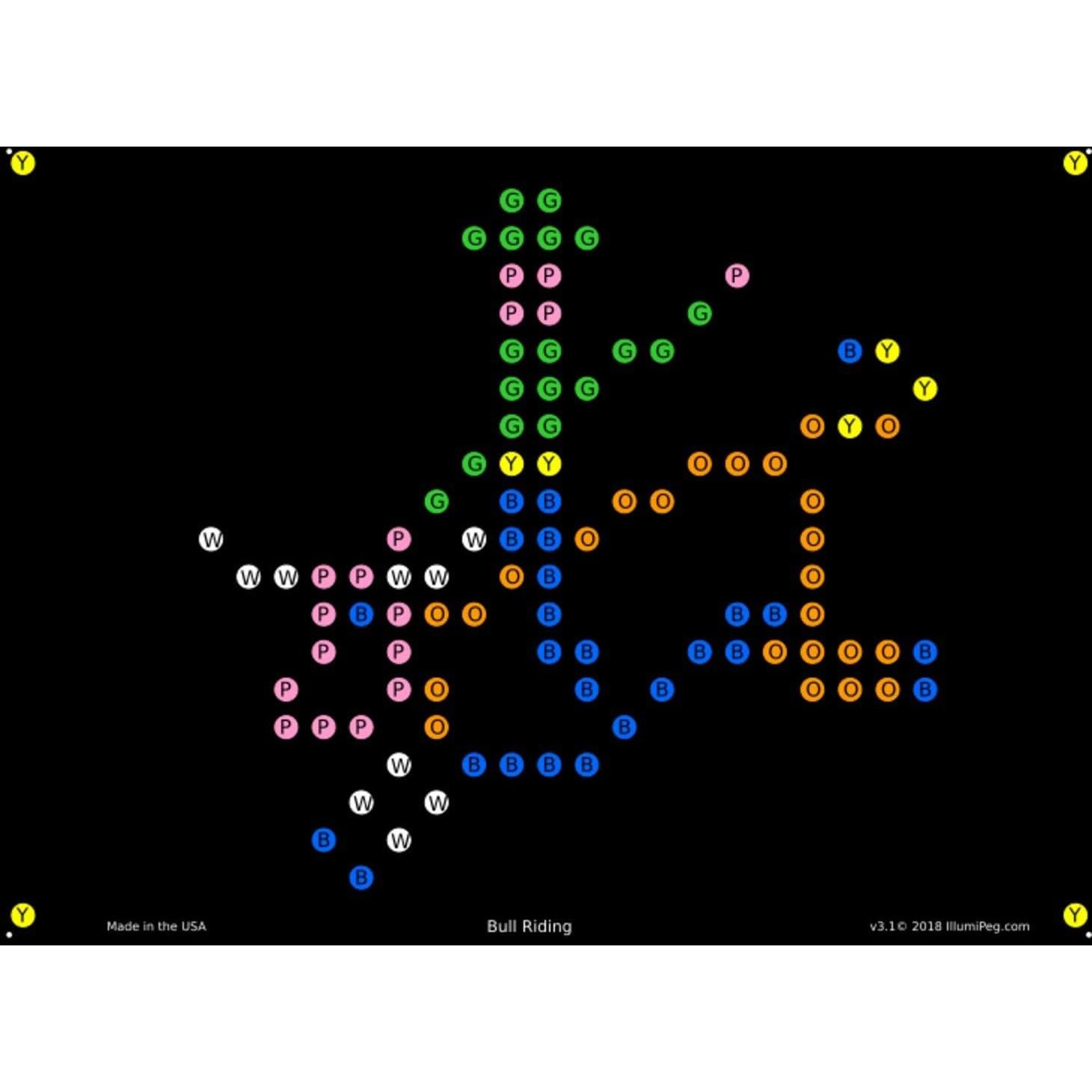 Plantillas de Recarga IllumiPeg para Lite Brite Retro 15.24x20.32cm