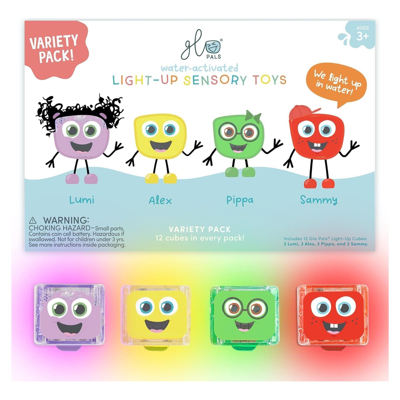 Cubes de Luz Glo Pals Activados por Agua - Paquete de 12