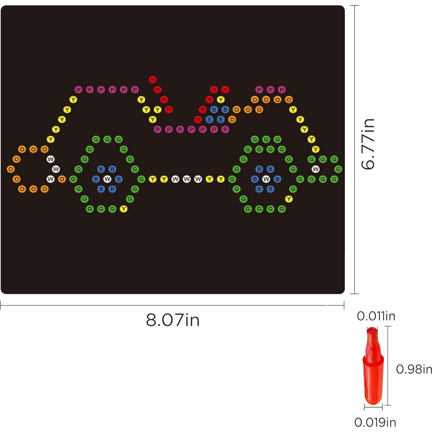 Paquete de Plantillas y Puntas RioRand para Panel LED Mágico
