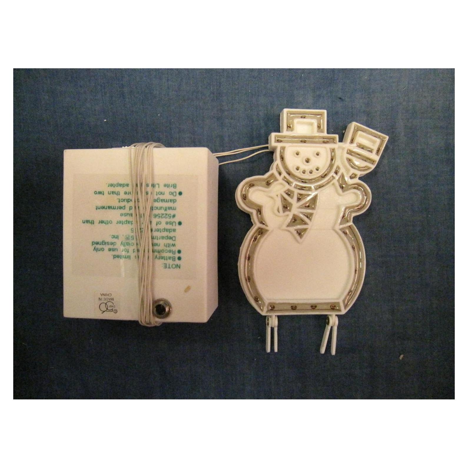 Muñeco de Nieve iluminado Dept 56 10.16 cm nuevo en caja