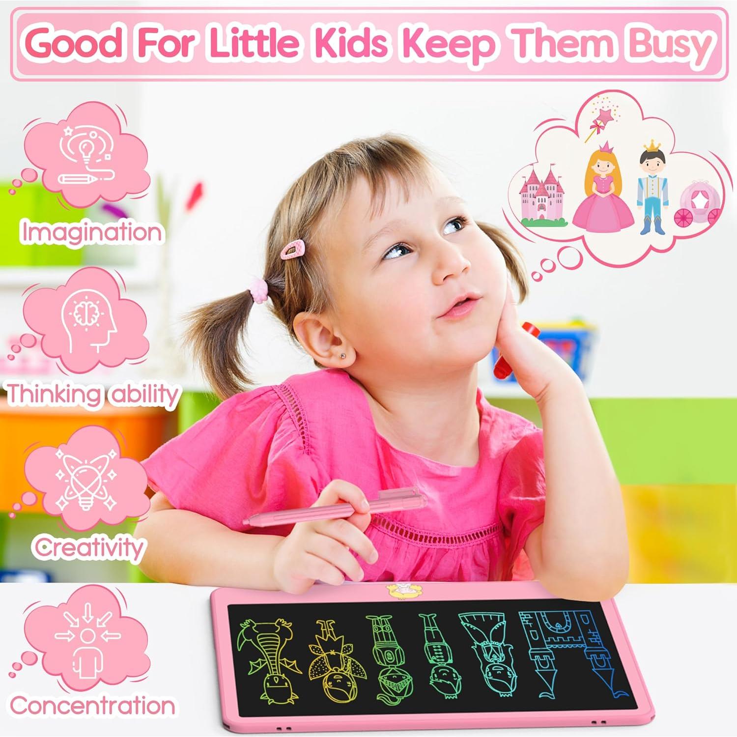 Tableta de Escritura LCD Hockvill 12" Rosa para Niños