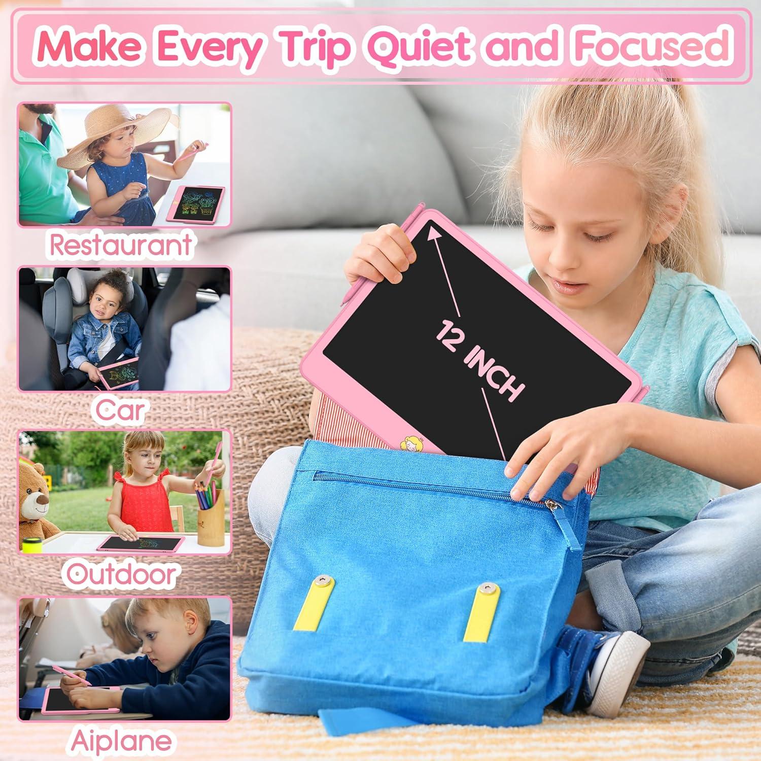 Tableta de Escritura LCD Hockvill 12" Rosa para Niños