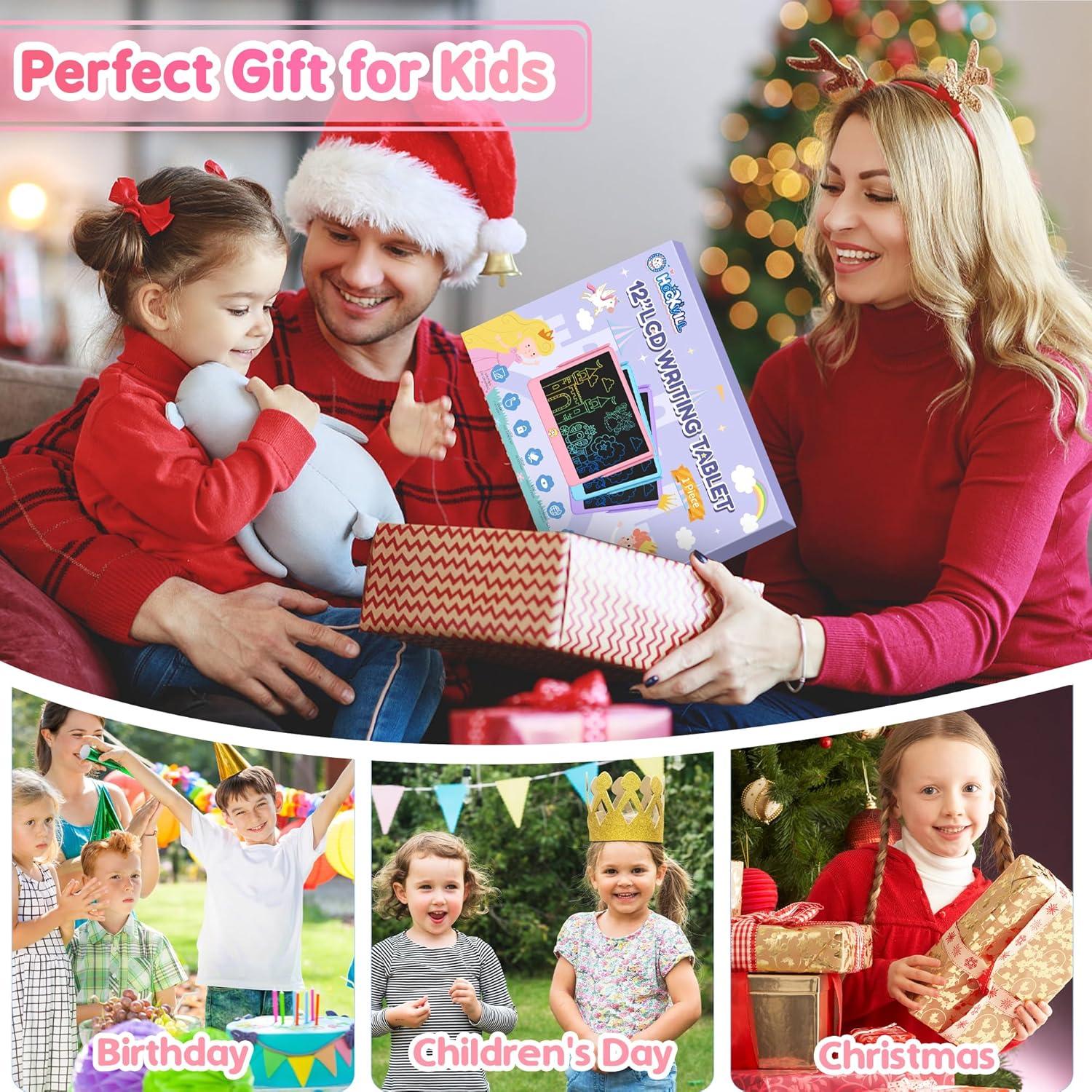 Tableta de Escritura LCD Hockvill 12" Rosa para Niños