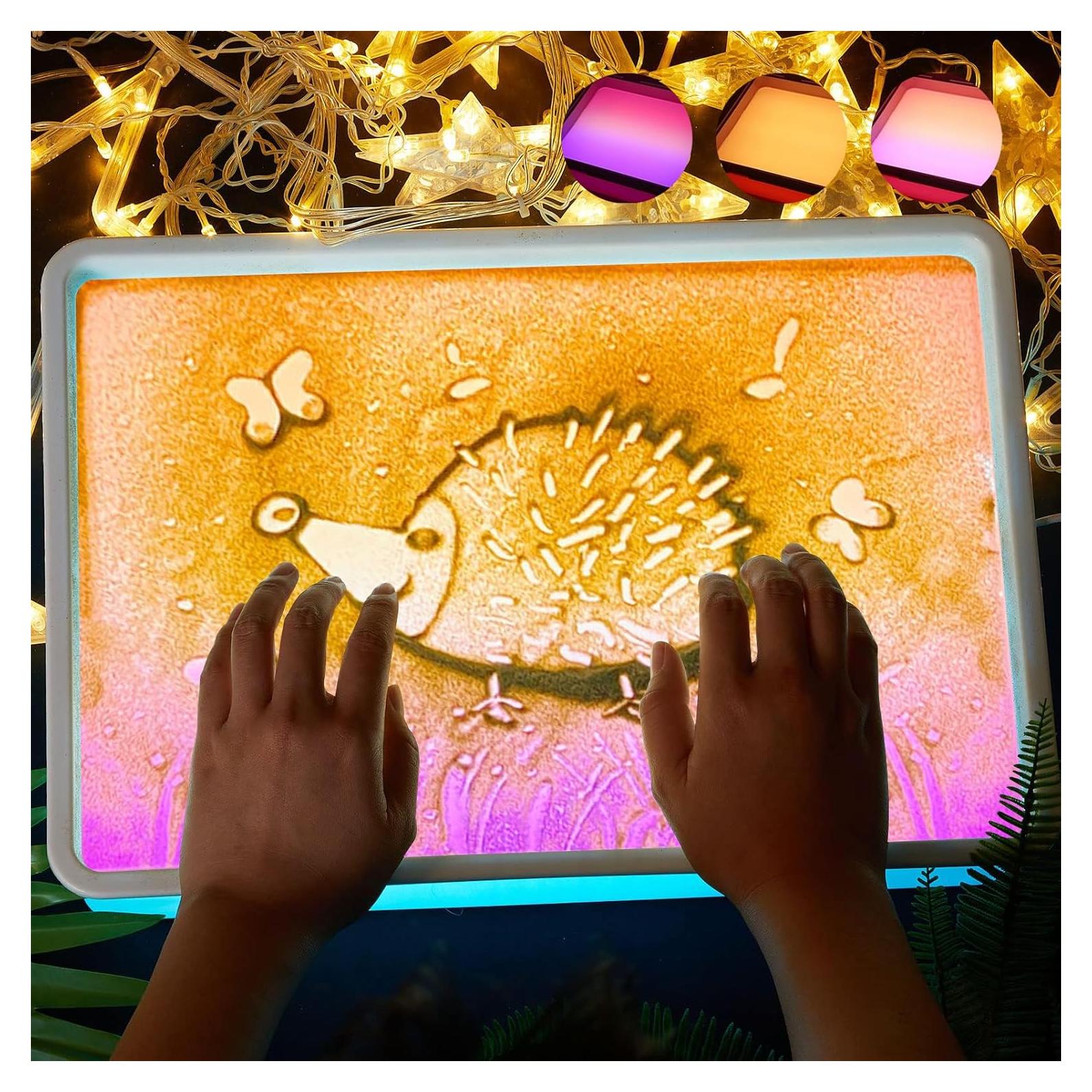 Mesa de Luz Sensorial para Niños Yichushisu 40x28cm Azul