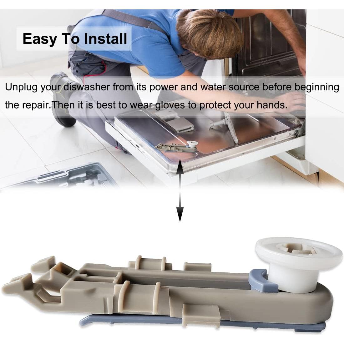 Ajustador de Rueda Superior Lavavajillas Popbee WP8561996 - 4 Piezas