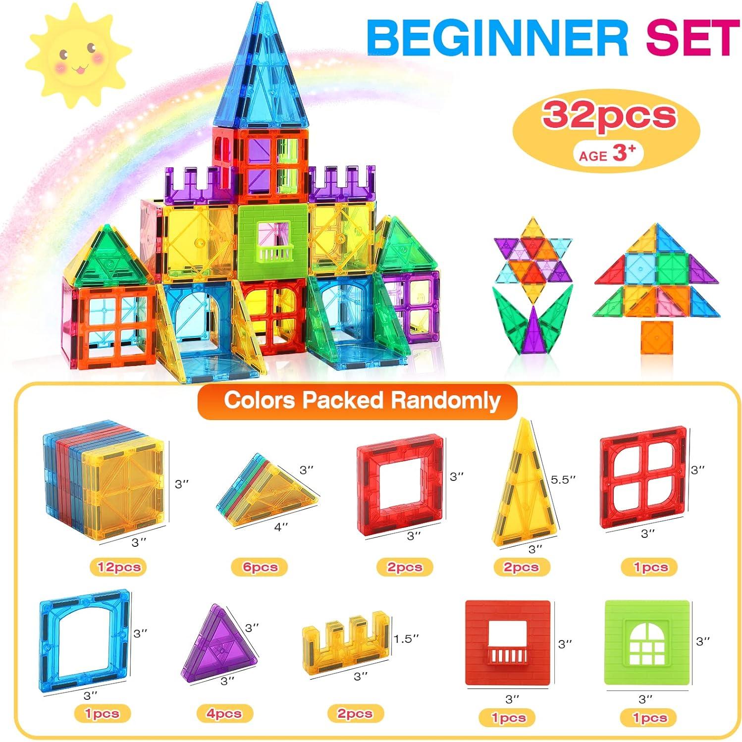 Azulejos Magnéticos Educativos Feoxialy 32 Piezas 3-8 Años