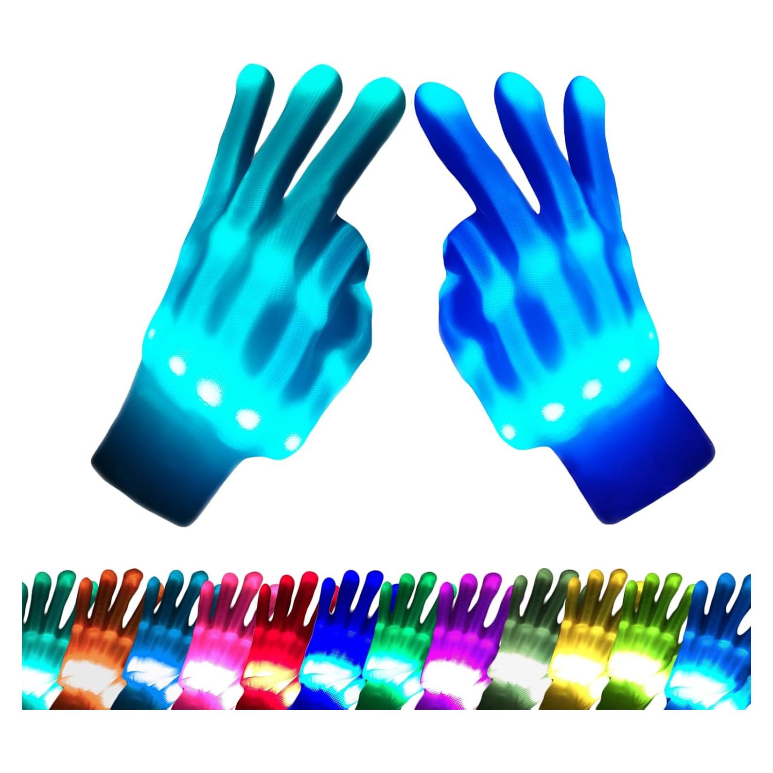 Guantes LED Coloridos COLEDRE para Niños 3-12 Años - 12 Colores