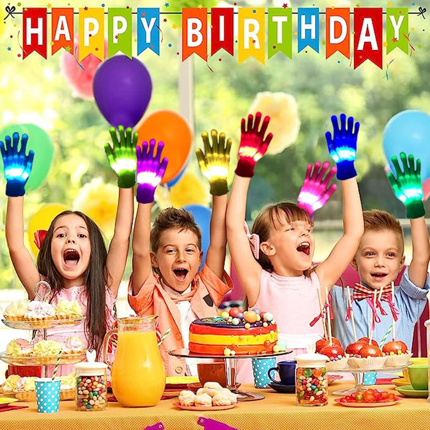 Guantes LED Coloridos COLEDRE para Niños 3-12 Años - 12 Colores