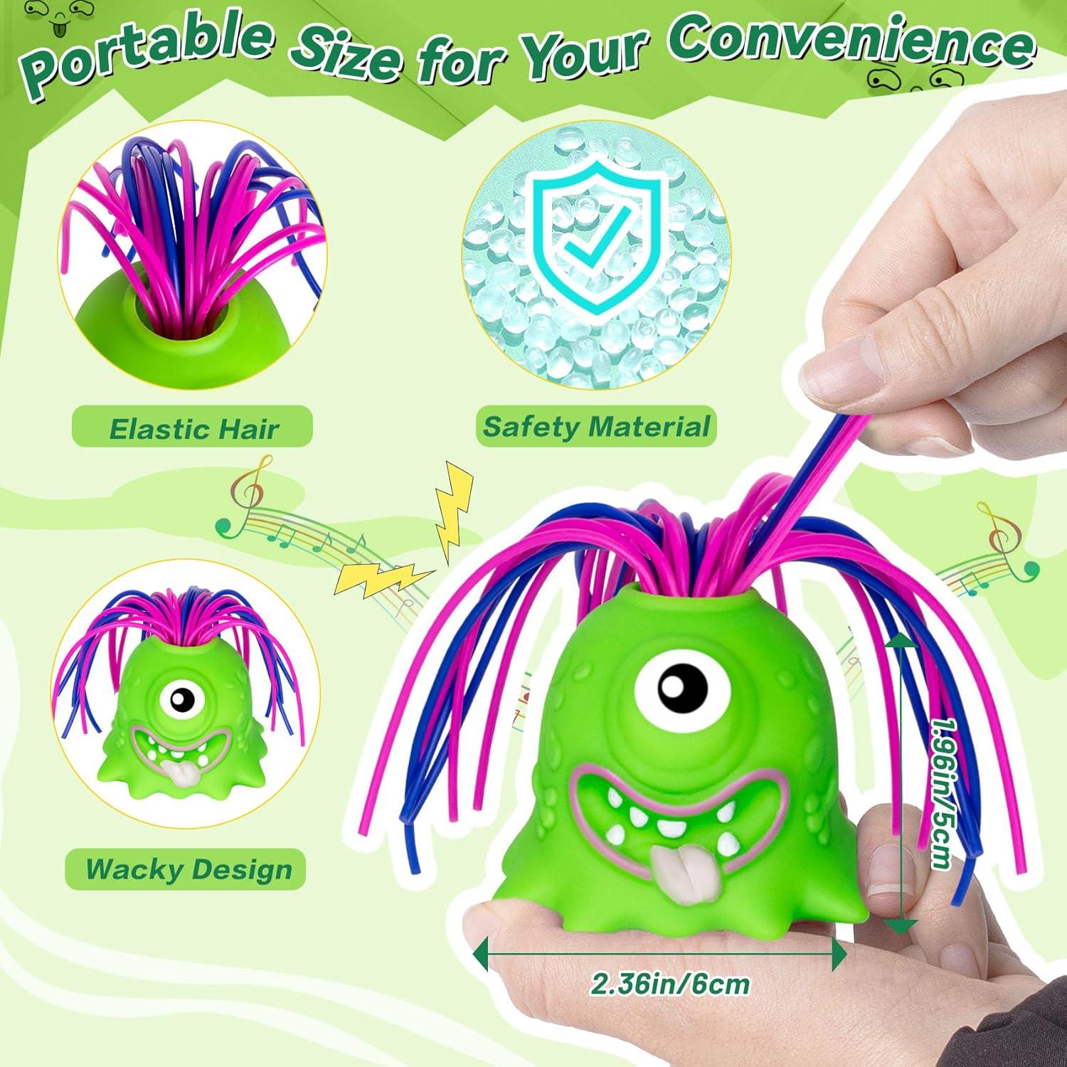 Juguete Antiestrés Monstruo Gritón HOMQYTE Verde y Amarillo 2P