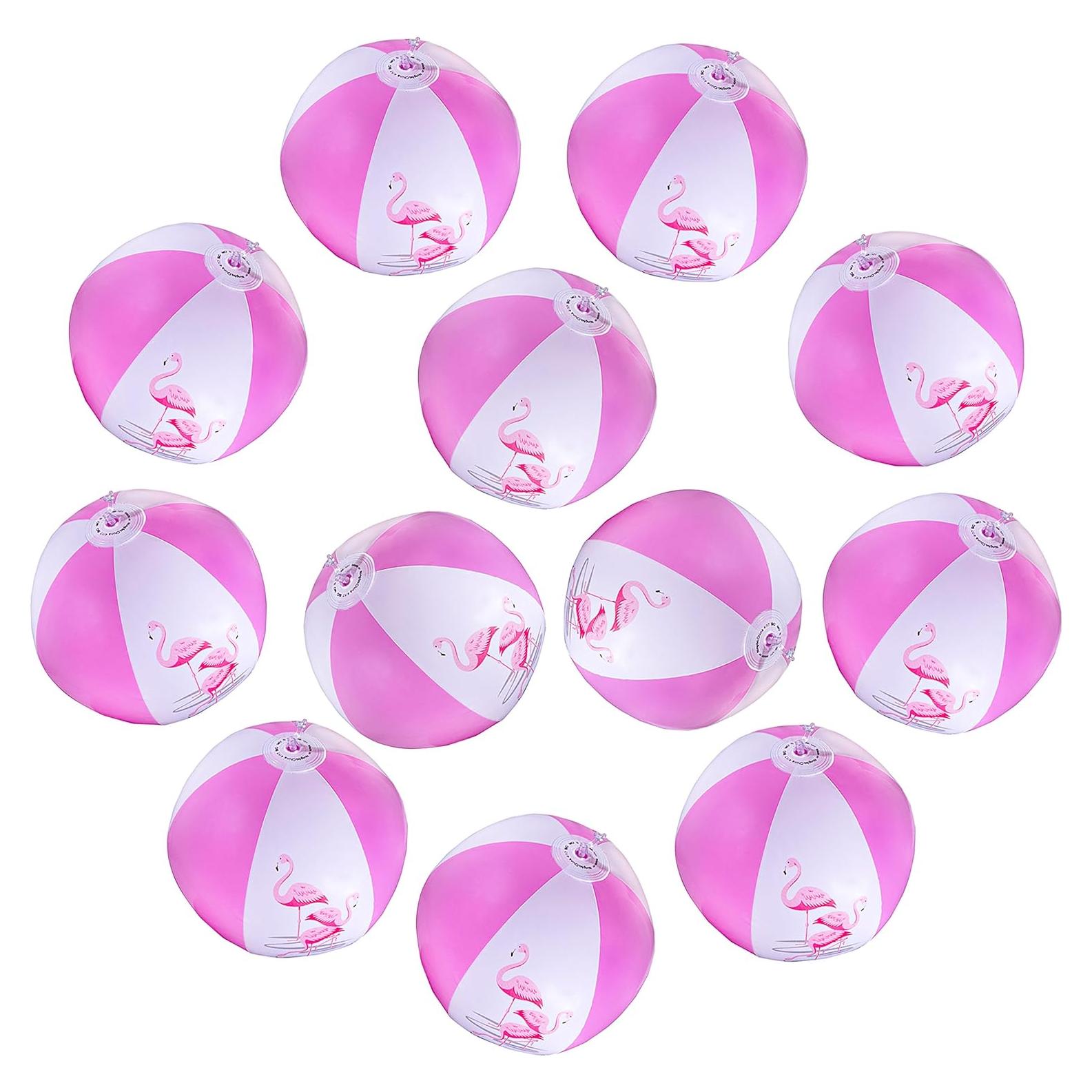 Pelotas Inflables de Flamenco Big Mo's Toys 30 cm - Paquete de 12