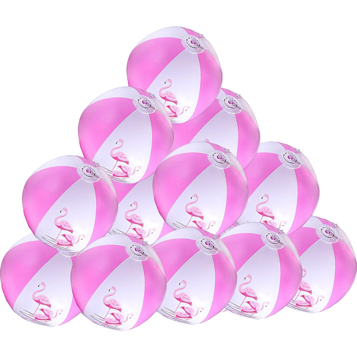 Pelotas Inflables de Flamenco Big Mo's Toys 30 cm - Paquete de 12