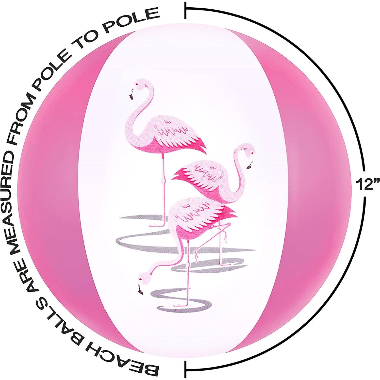 Pelotas Inflables de Flamenco Big Mo's Toys 30 cm - Paquete de 12