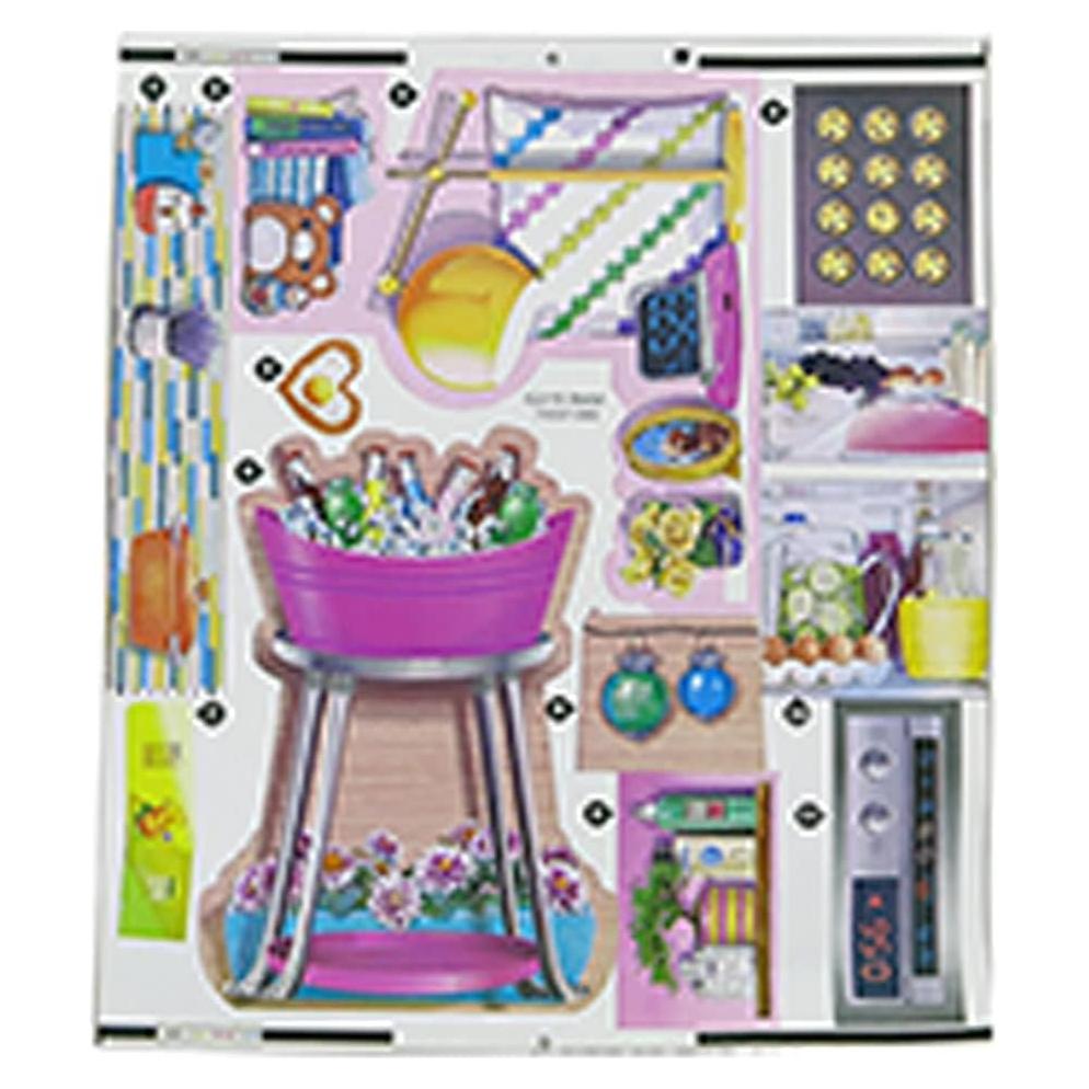 Etiquetas de Reemplazo Barbie FXG57 para Casa Malibu - Multicolor