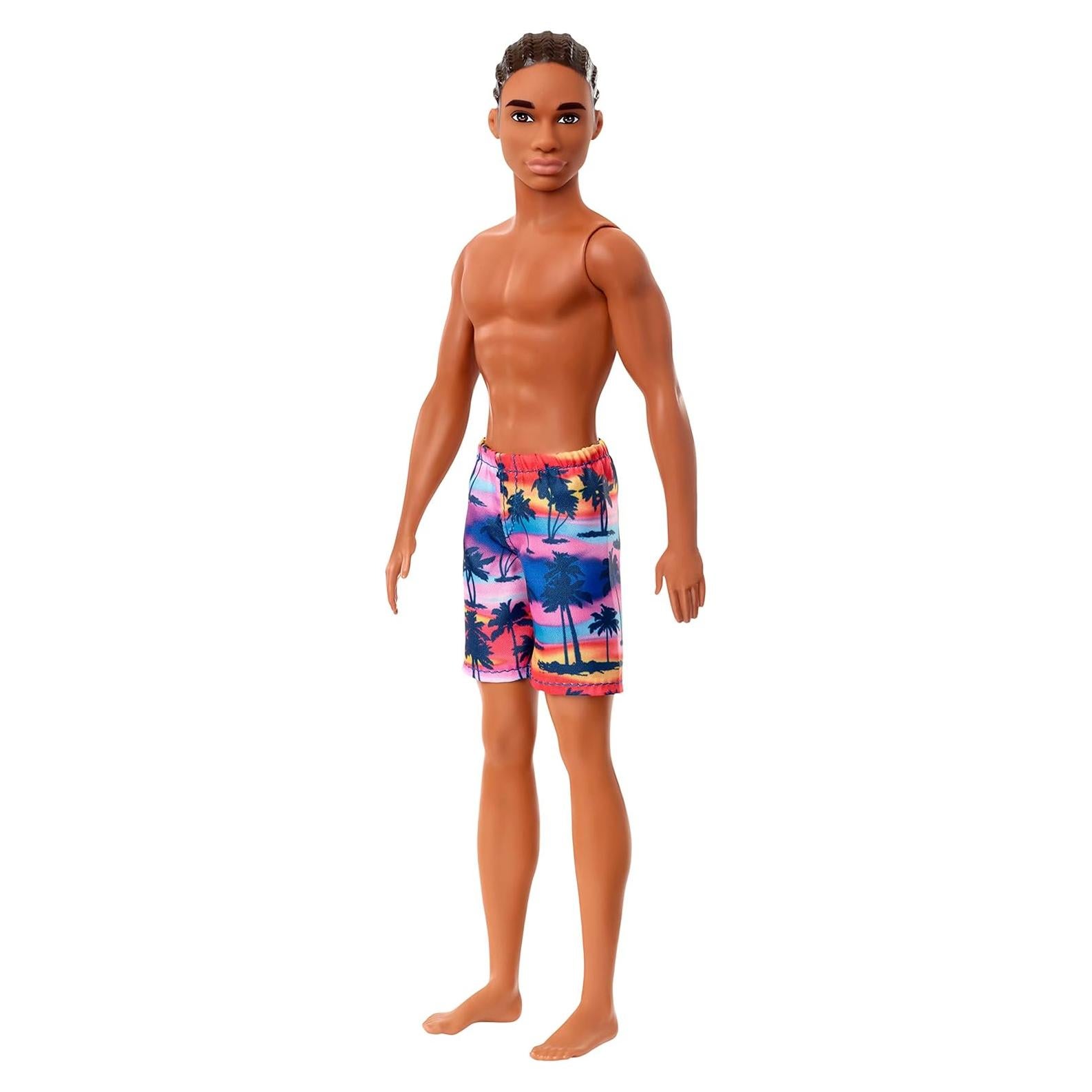 Muñeca Ken de Playa Mattel con Traje de Baño Tropical 3-8 Años
