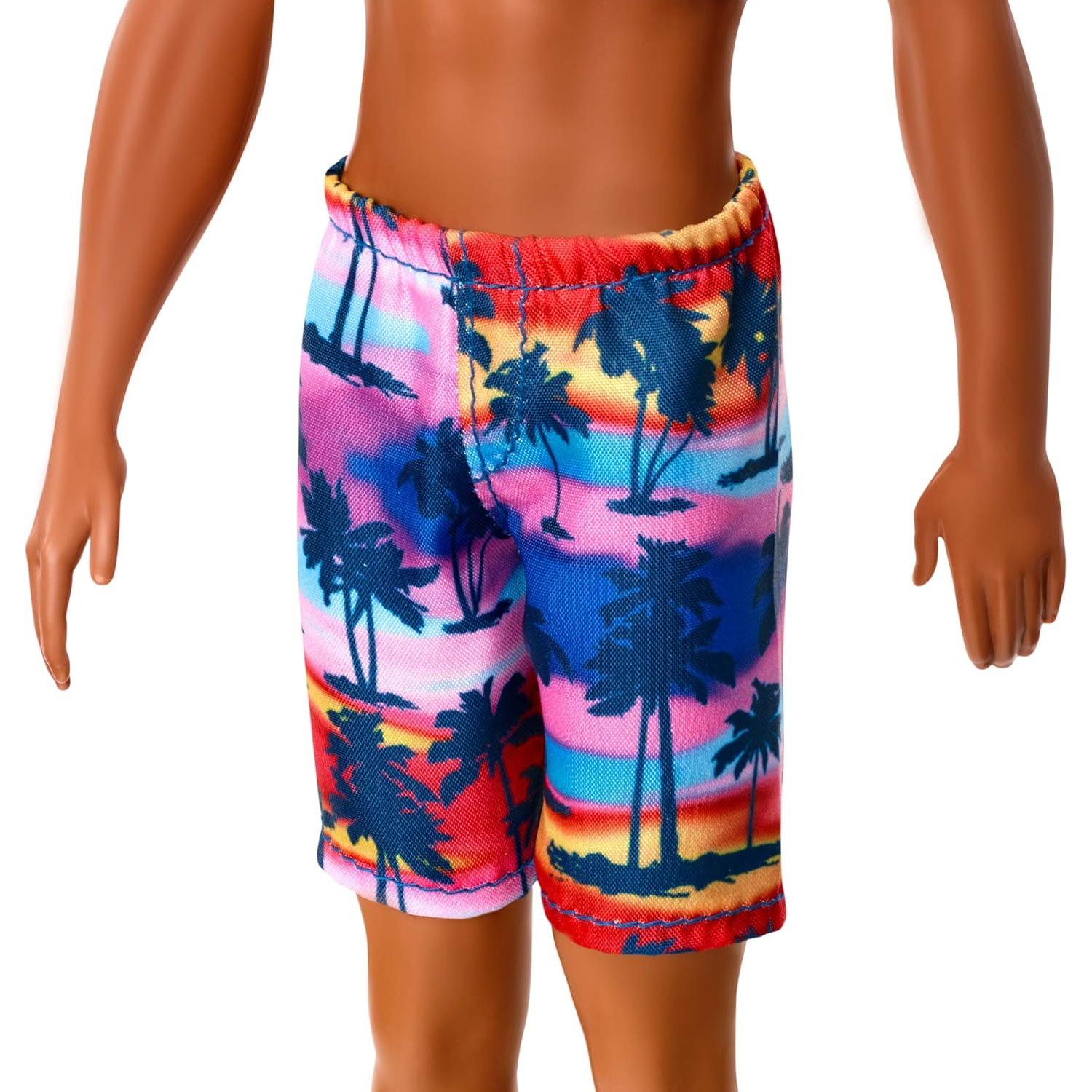 Muñeca Ken de Playa Mattel con Traje de Baño Tropical 3-8 Años