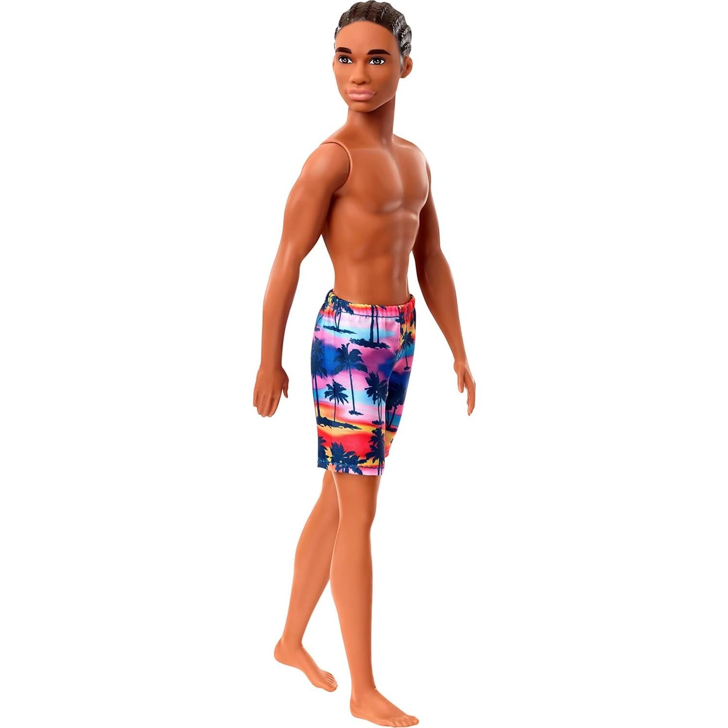 Muñeca Ken de Playa Mattel con Traje de Baño Tropical 3-8 Años
