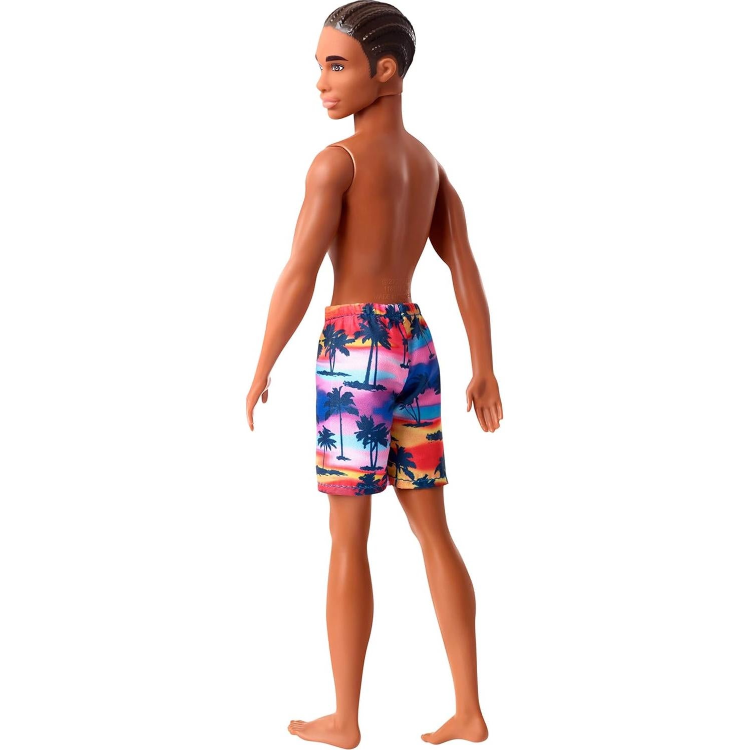 Muñeca Ken de Playa Mattel con Traje de Baño Tropical 3-8 Años