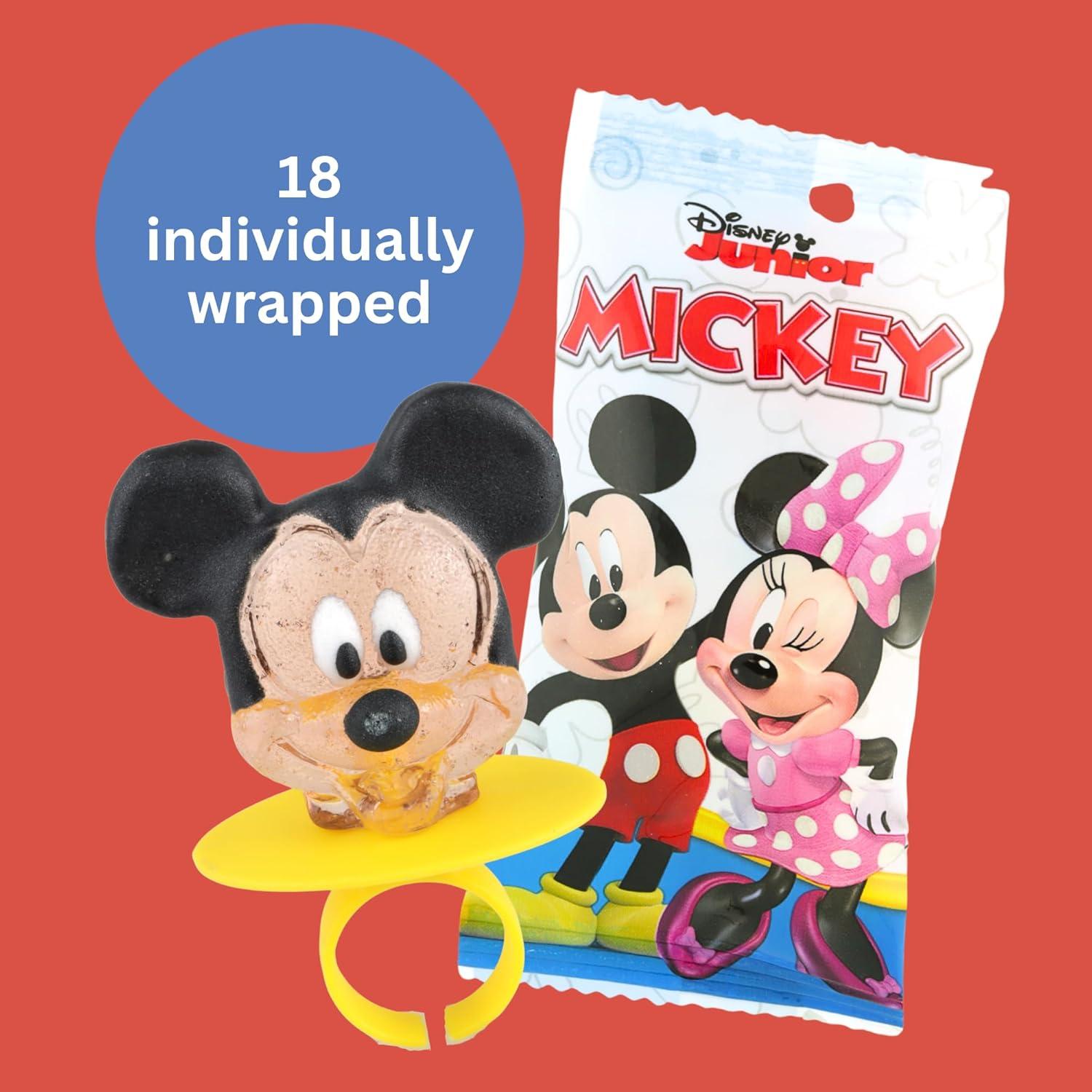 Anillos de Piruleta Disney Junior 18 Unidades Mickey Minnie Pluto