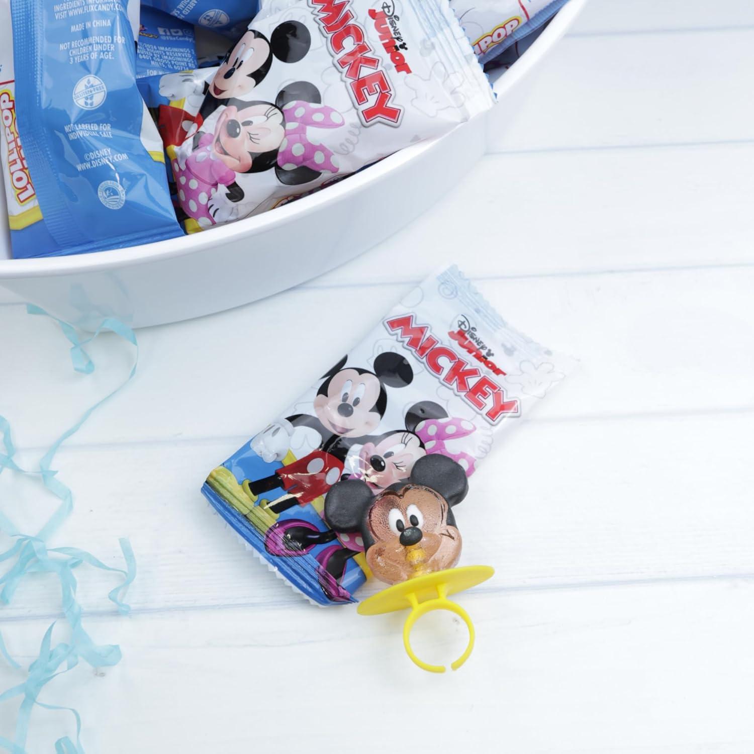 Anillos de Piruleta Disney Junior 18 Unidades Mickey Minnie Pluto