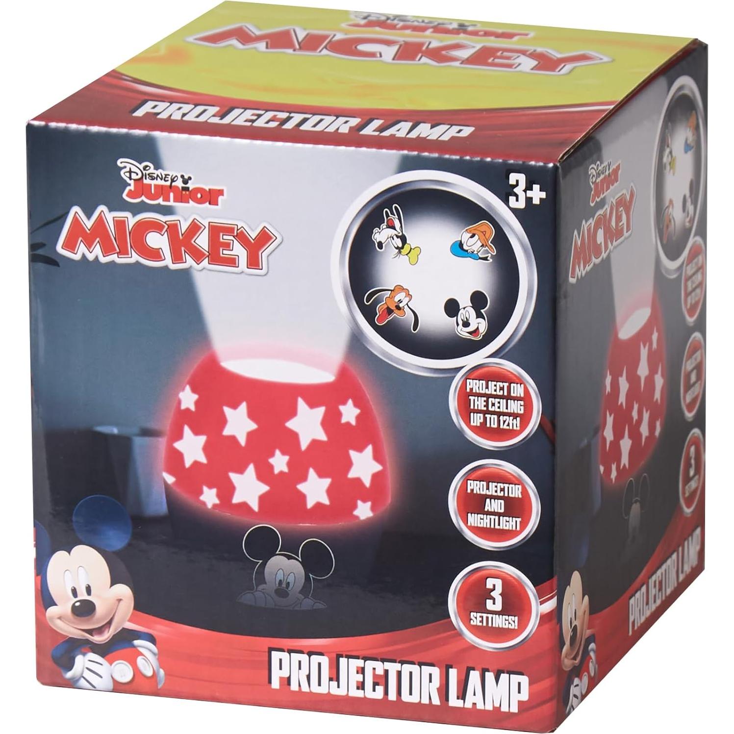 Lámpara Proyector Mickey Mouse Idea Nuova - Luz Nocturna 10.5 cm