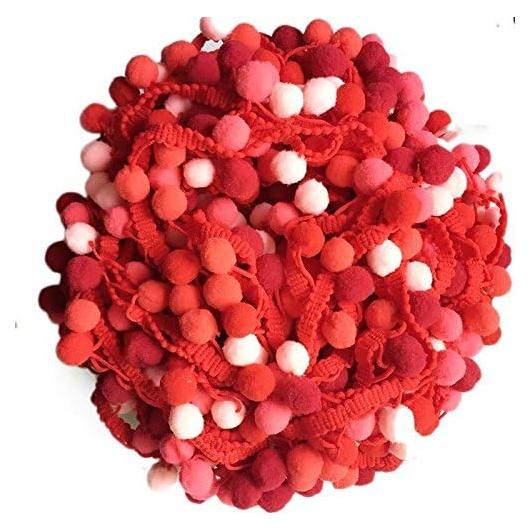 Cinta Pom Pom Yalulu 5 Metros Rojo para Manualidades