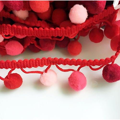 Cinta Pom Pom Yalulu 5 Metros Rojo para Manualidades