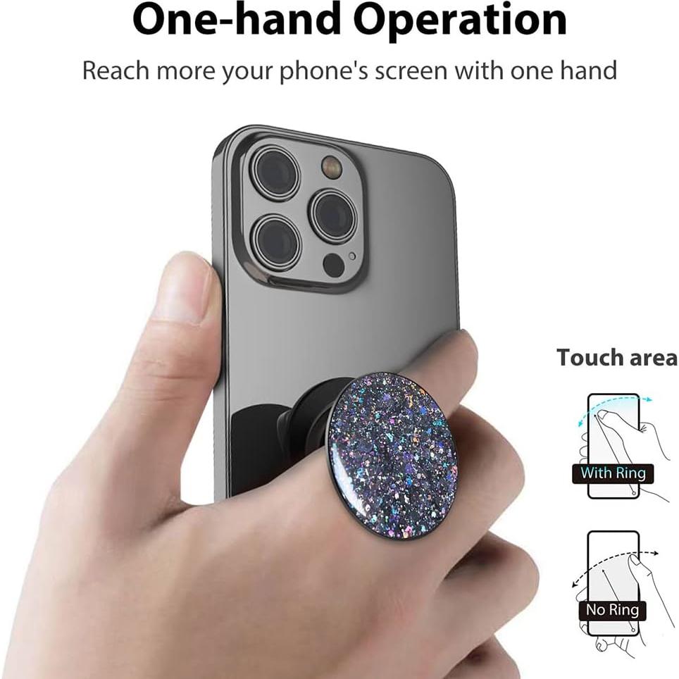 Soporte para Anillo de Teléfono Monidea Ajustable - Negro